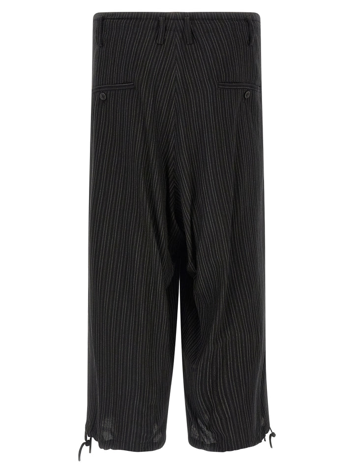 Yohji Yamamoto Extra Loose Leg Pants - Black | 7f2807f2a39c2313417b56f9f47b04ec851560ef