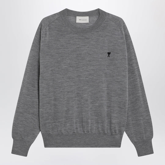 Grey Wool Ami De Coeur Sweater