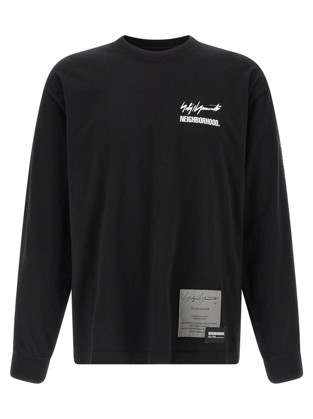 Yohji Yamamoto Ls Tee T-shirt - Black | af7eee97d1469e54e1b67bb1493fb3686c769388