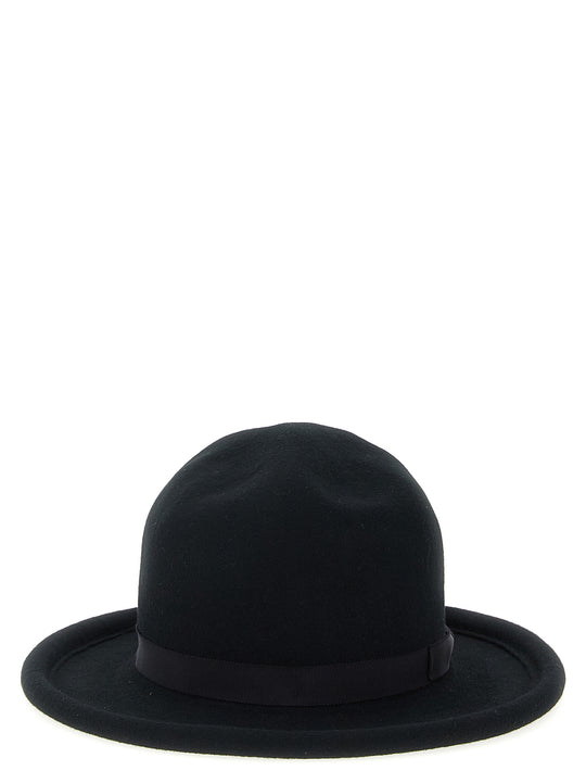 Wool B Tube Brim Plain Mtn Hats Black