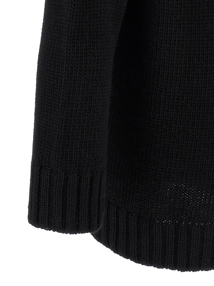 Yohji Yamamoto Macramé Insert Sweater Sweaters and Cardigans - Black | bcfffad065c65a91f976605b88b6b81f4486d3dc