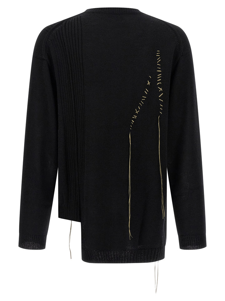 Yohji Yamamoto Embroidery Sweater Sweaters and Cardigans - Black | eaeef0c2ac1799ec645b7c5263906d349a49f6ca