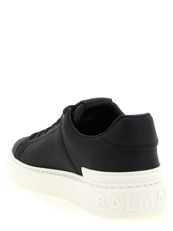 Balmain B-Court Sneakers - White/Black | b19c174e10c714cbec3471095468cefd9ecab932