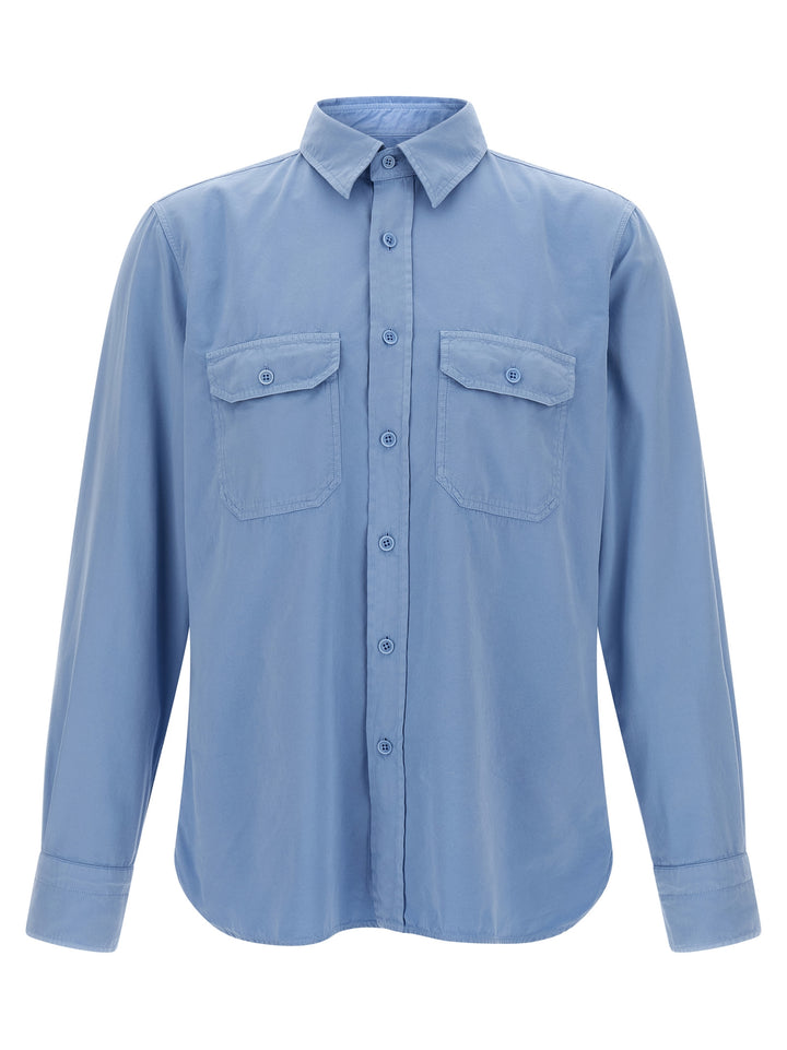 Tom Ford Faille Shirt Shirt and Blouse - Light Blue | ce879b53977eb5e46b2d051d2f41e25ef0cc140b