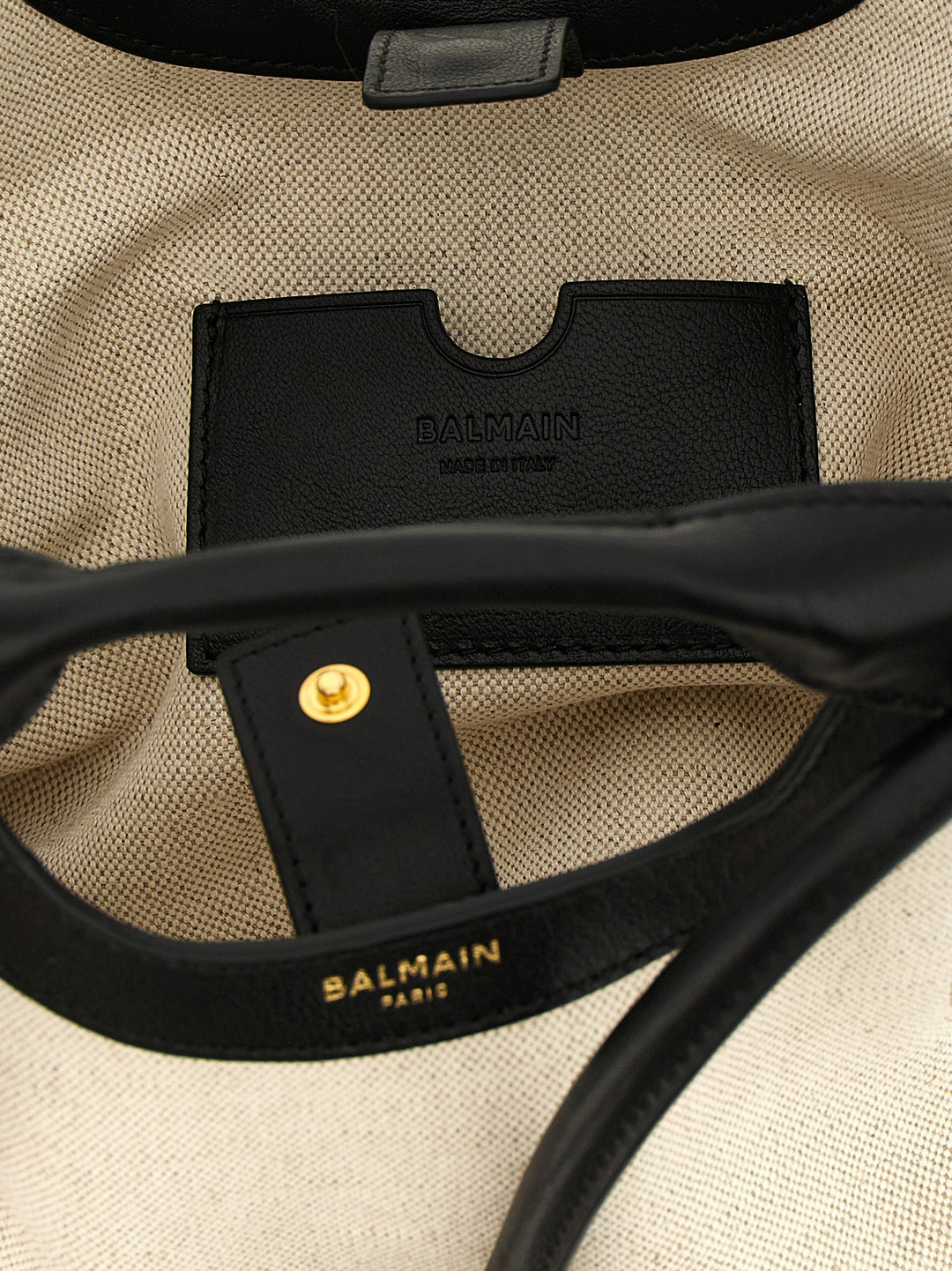Balmain Tote Tote Bag - White/Black | 5bb7982b8271cf202bf7919f953646b79ae4590c