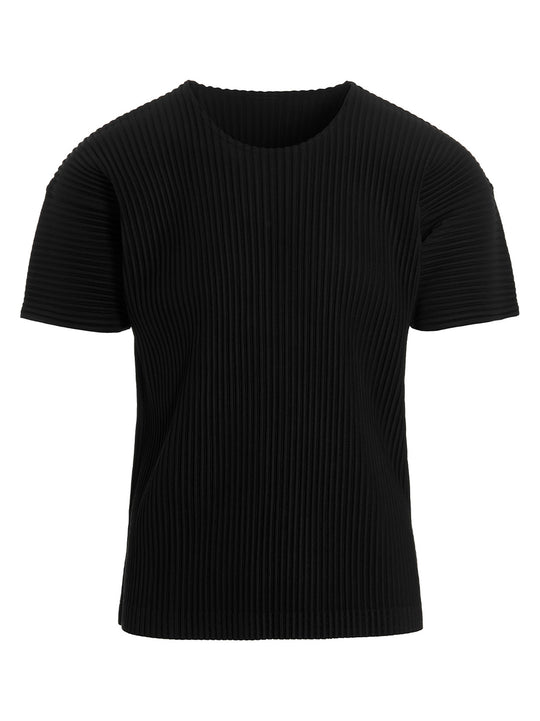 Pleated T-Shirt Black