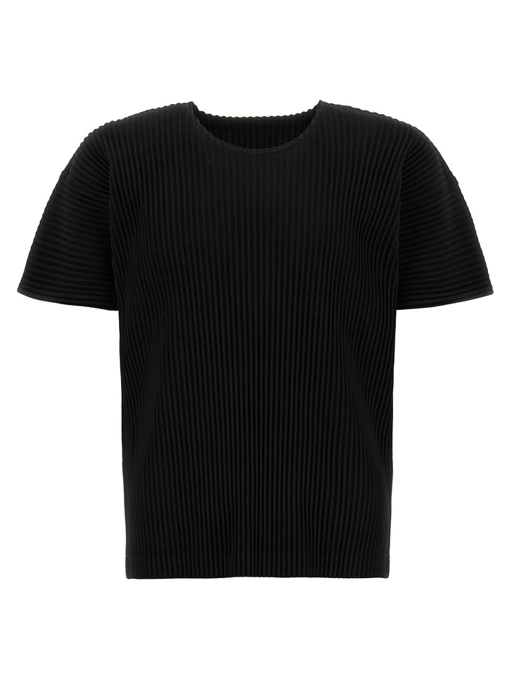 Homme Plisse' Issey Miyake Pleated T-shirt - Black | 23dfca672e5099ac54b2dcee4880905c14cfbf48