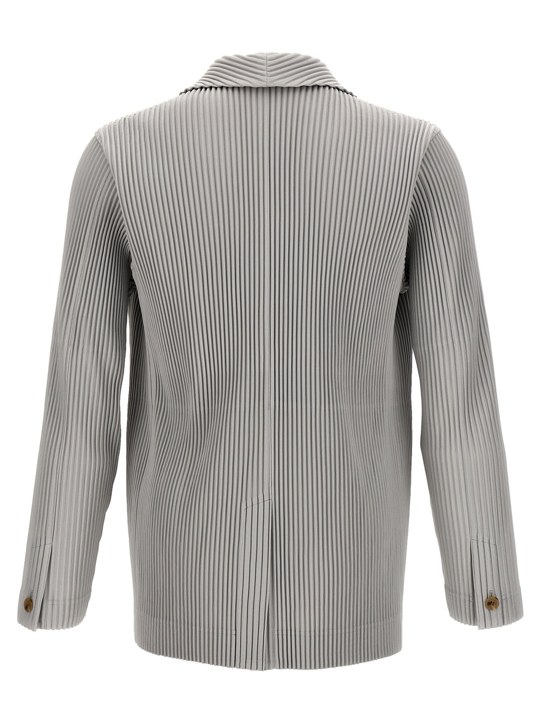 Homme Plisse' Issey Miyake Single-Breasted Pleated Blazer - Gray | 28795193512fe44459895b151055883c5230d0dd