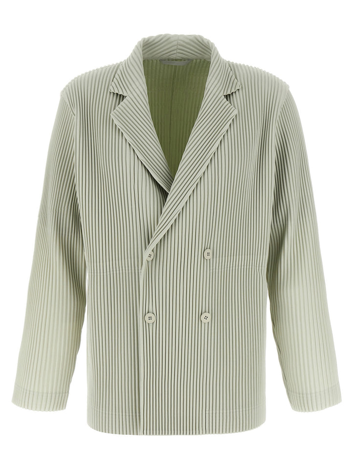 Homme Plisse' Issey Miyake Tailored Pleats 1 Blazer - Green | 23fffcc59d6df1e6d5272d424ee9cb86dd10e8ff