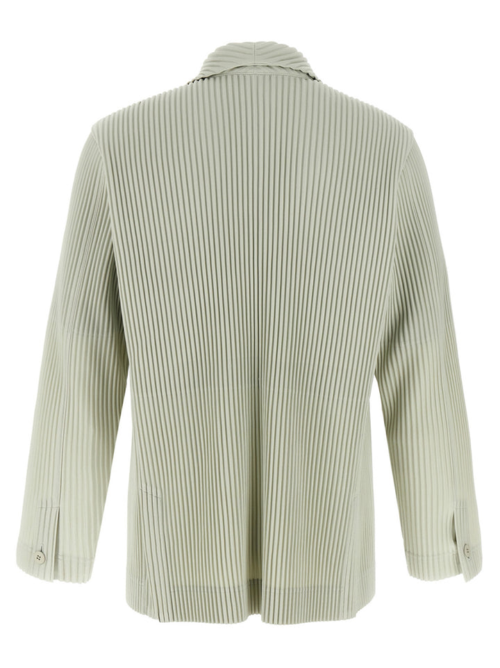 Homme Plisse' Issey Miyake Tailored Pleats 1 Blazer - Green | 098f02f11fed8bb232afef613029184bd049d6c4