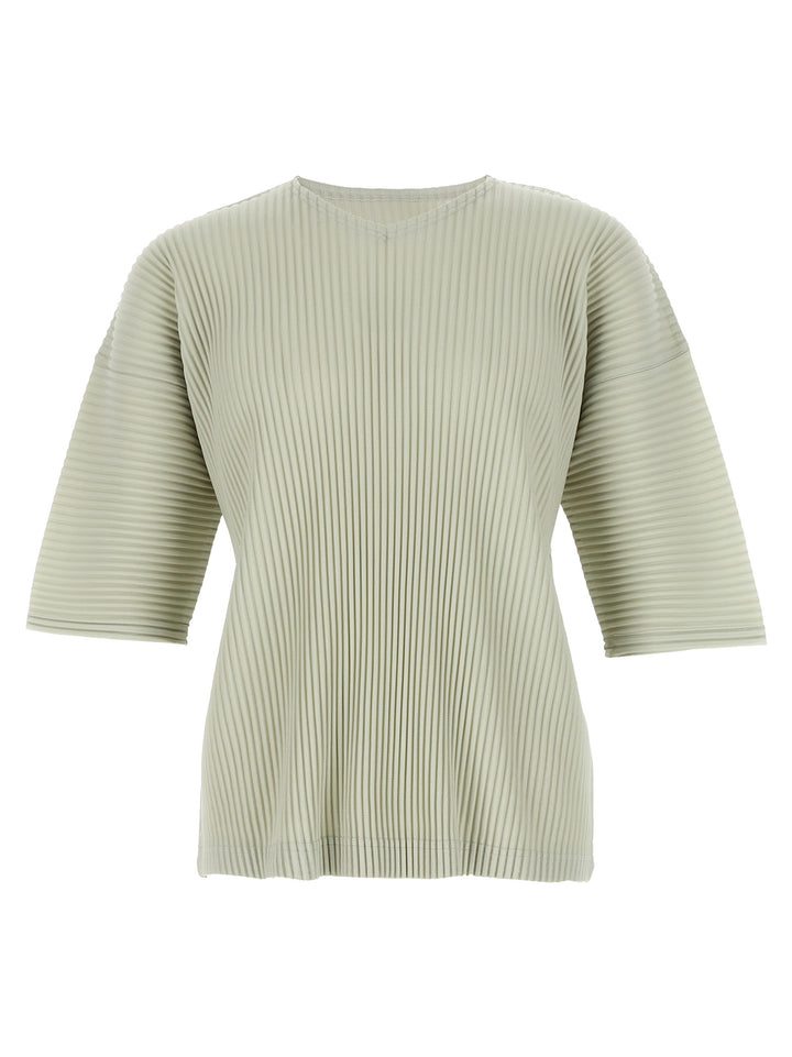 Homme Plisse' Issey Miyake Mc March T-shirt - Gray | 745b06ee34525876db6eaa962622ca25fb5b8b60