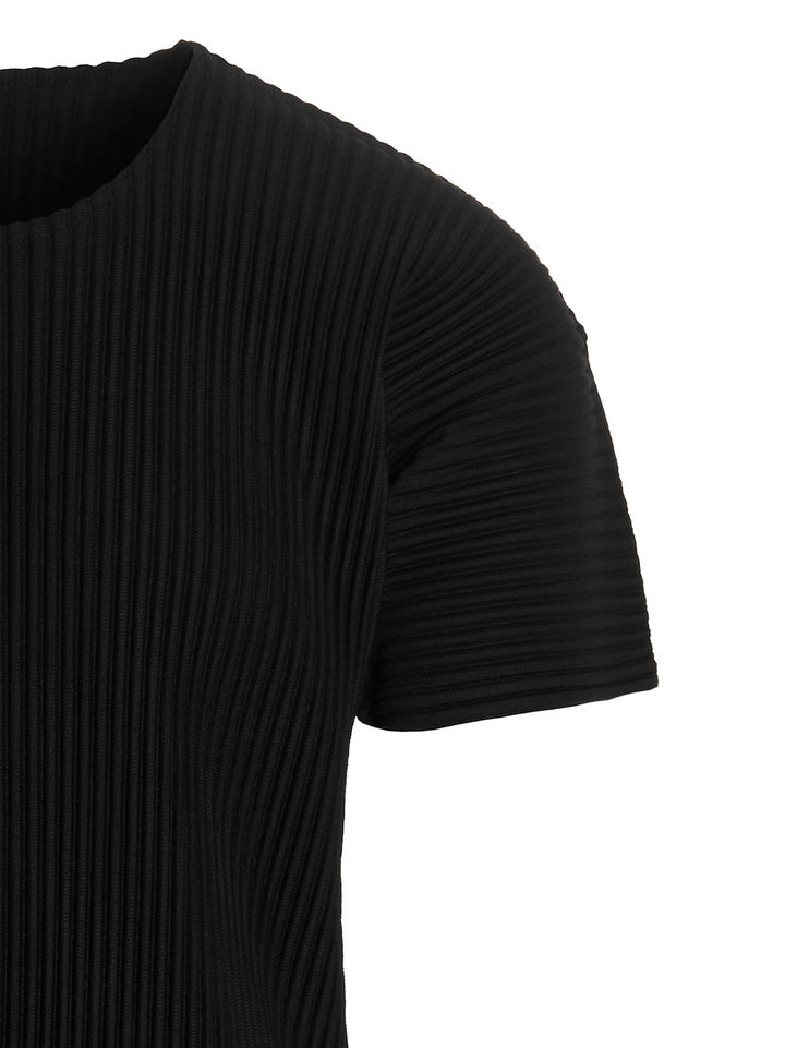 Homme Plisse' Issey Miyake Basics T-shirt - Black | f0c9ce74720a4f0c5ec9805b6a1060d31f59dd70