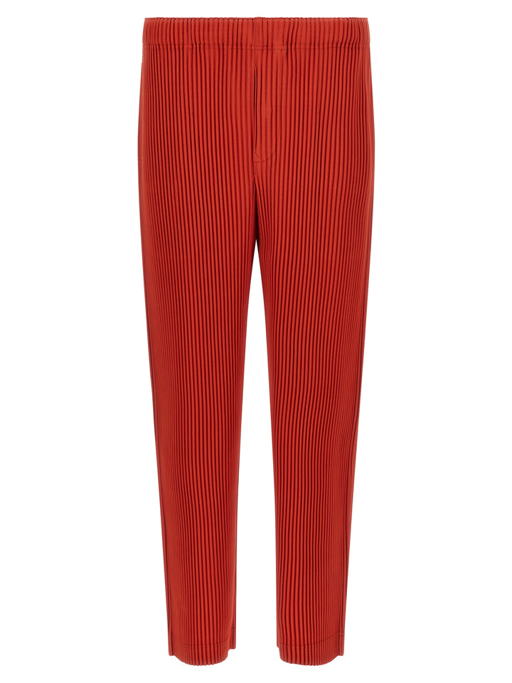 Homme Plisse' Issey Miyake Monthly Colors: September Pants - Red | f7a85884e5a880176d78a4c00422b28eec8c1f7f