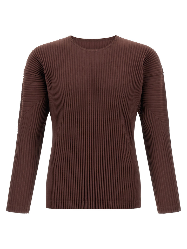 Homme Plisse' Issey Miyake Color Pleats T-shirt - Brown | 28d1f56b4465fded789028db93f034e72e907efd