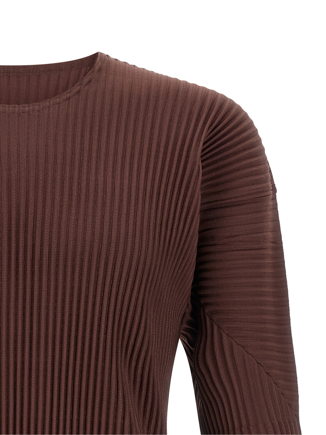 Homme Plisse' Issey Miyake Color Pleats T-shirt - Brown | 1979d611a05cf33dd887cb8d3e3b7bf8bc8ab6c7