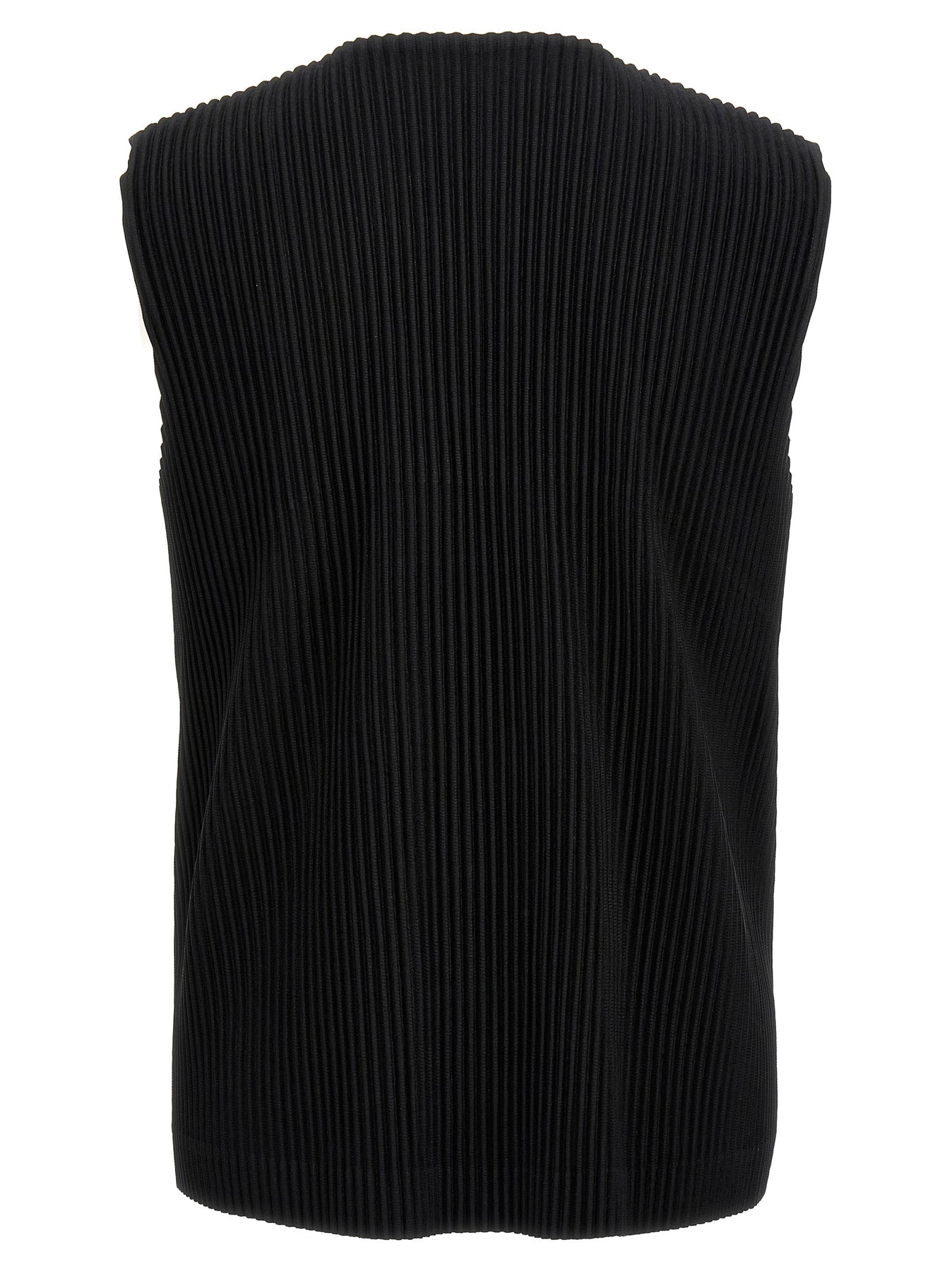 Homme Plisse' Issey Miyake Basics Gilet - Black | 40166129e4b221bb84834f5f883449509dc08ae3