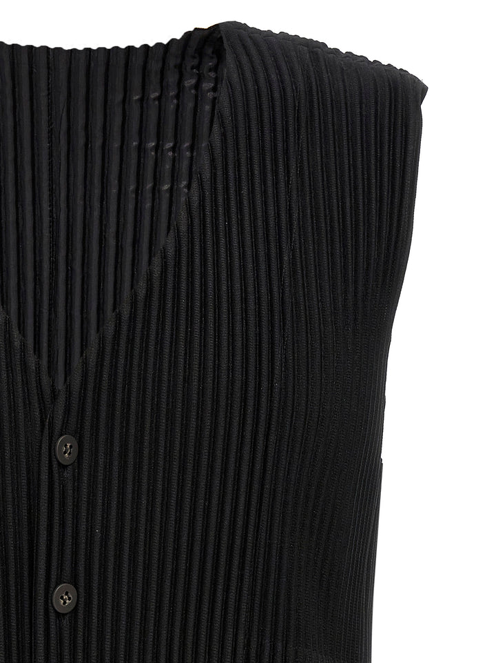 Homme Plisse' Issey Miyake Basics Gilet - Black | 11bc2e3489d92f2eed822f2397acff6de26dfdc8