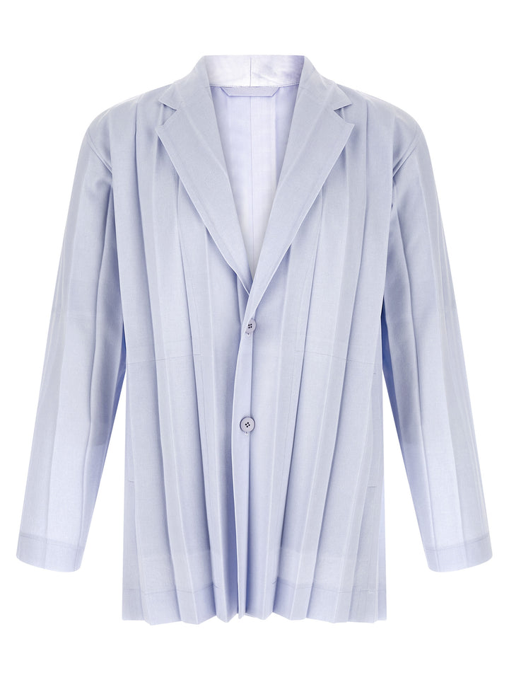 Homme Plisse' Issey Miyake Edge Ensemble Blazer - Light Blue | 44d5f8e0bd83023e160e88ab06a3af66449e78a4