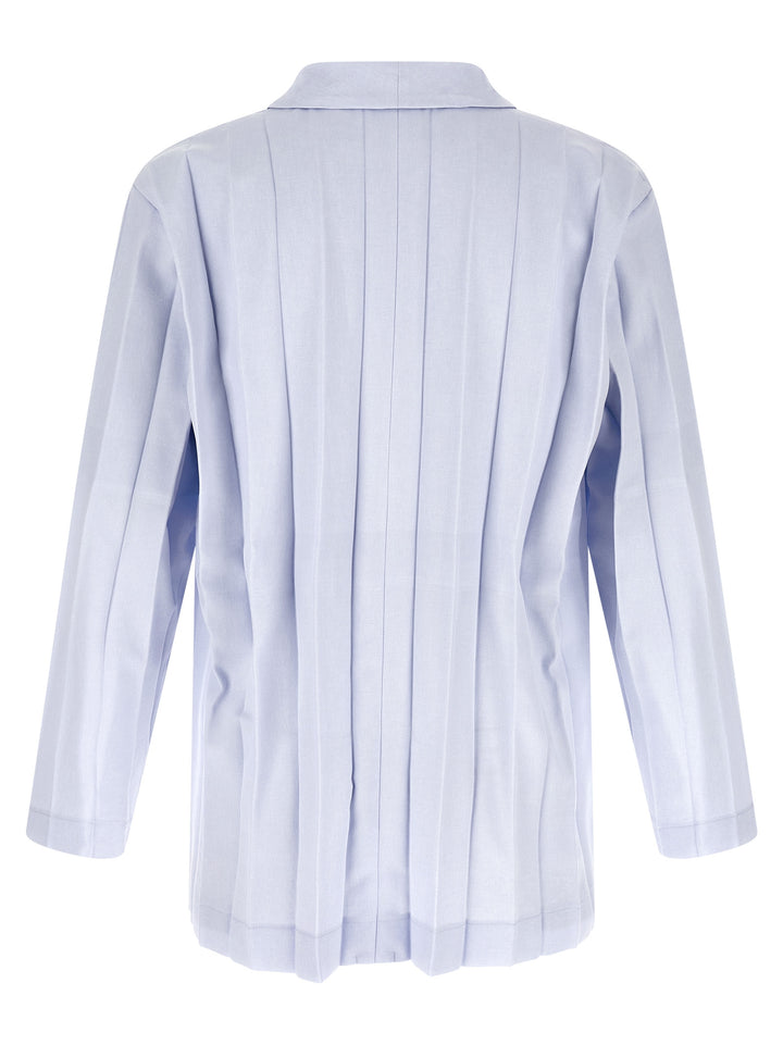 Homme Plisse' Issey Miyake Edge Ensemble Blazer - Light Blue | 0d92629a0aaebeaf77e06c794853c037478740f9