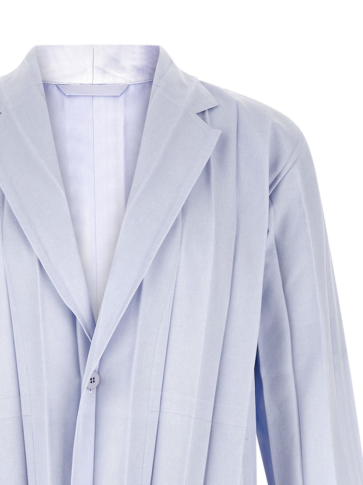Homme Plisse' Issey Miyake Edge Ensemble Blazer - Light Blue | 14c53e30a7914f448849ecbec324bb0cb0c4f1bd