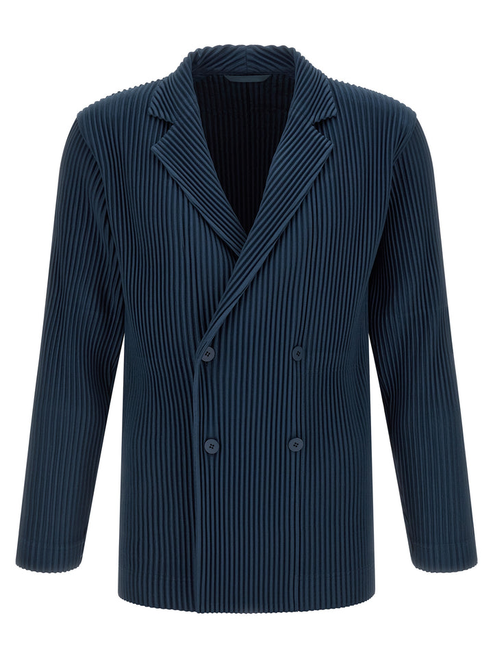 Homme Plisse' Issey Miyake Tailored Pleats 1 Blazer - Blue | b1ee12f2c95216791d5395a5c3811ab9d811d1fe