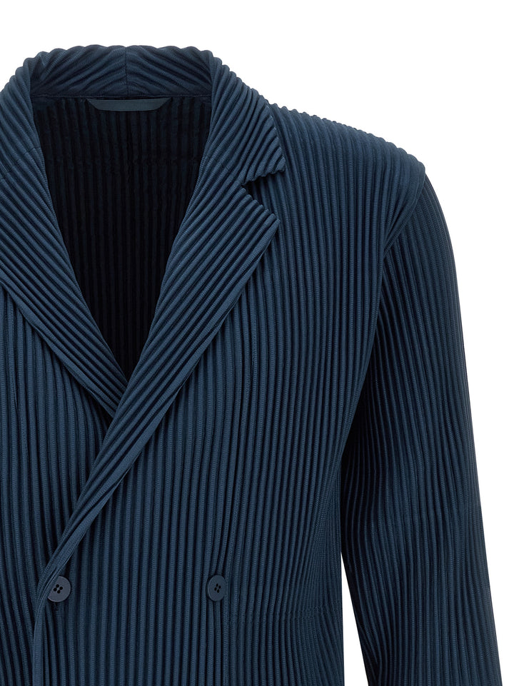 Homme Plisse' Issey Miyake Tailored Pleats 1 Blazer - Blue | e0aaf0a44e7e1d5845b97ddffa0e626ed43d0d04