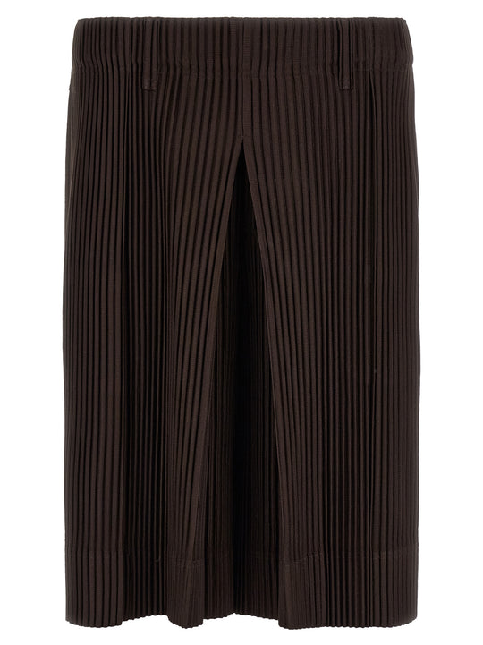 Tailored Pleats 2 Bermuda And Short Brown