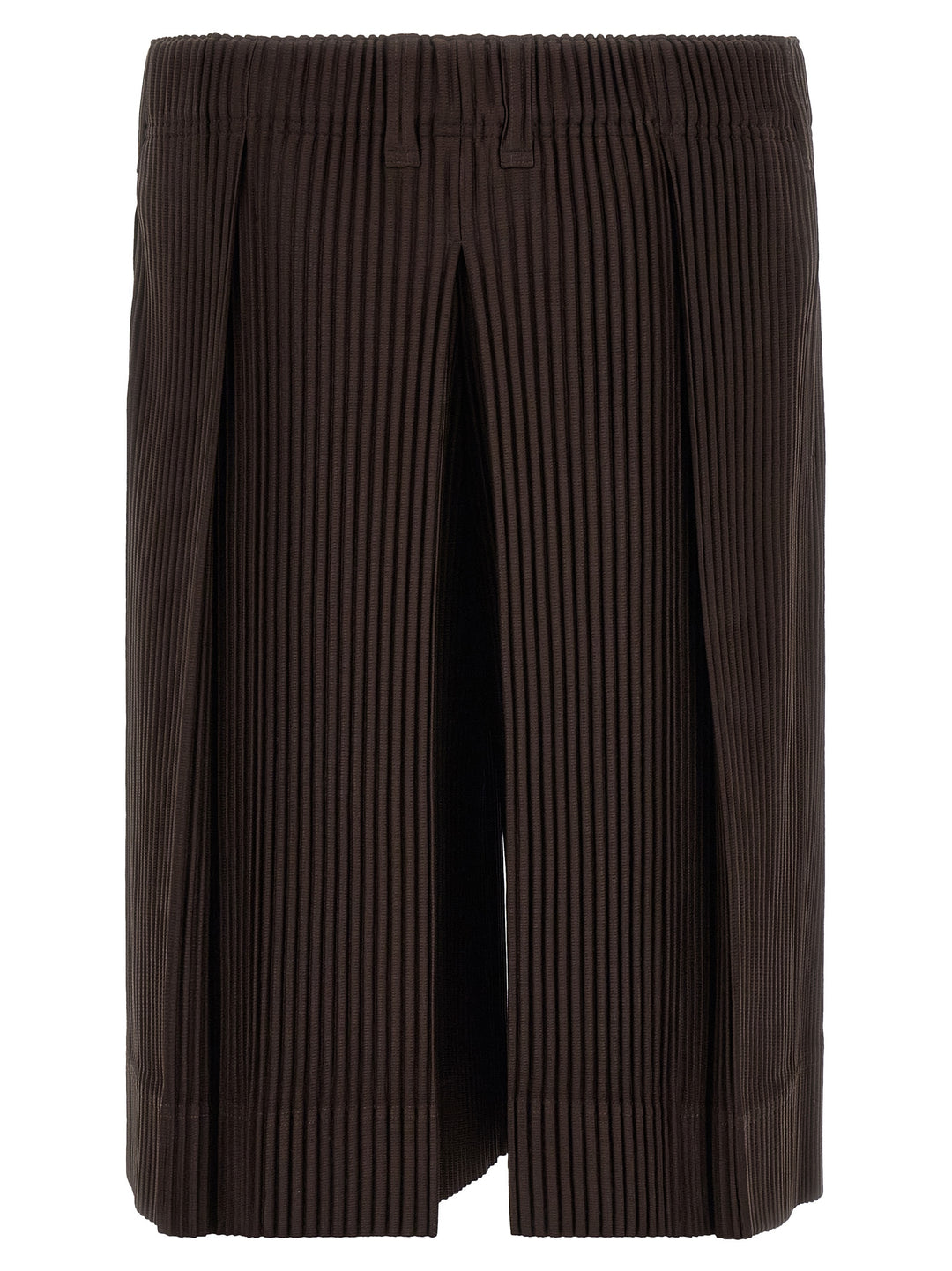 Homme Plisse' Issey Miyake Tailored Pleats 2 Bermuda and Short - Brown | b01d7da84c4abb5200804e121aa8472760c2d865