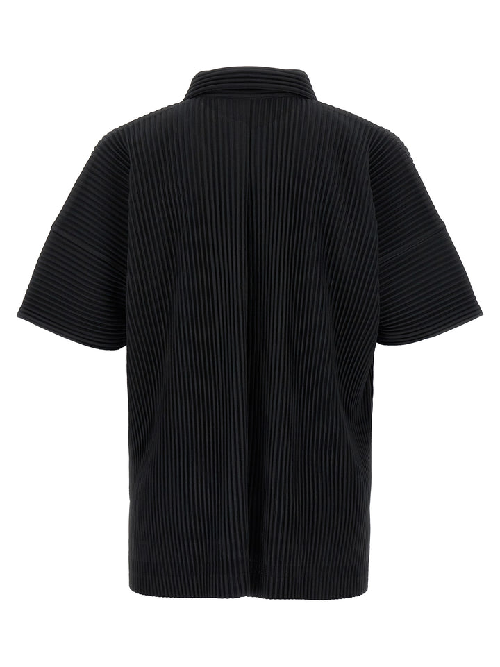 Homme Plisse' Issey Miyake Monthly Colors: May Shirt and Blouse - Black | 5eea18fb12555697f737ebc2348e7ad8e267ef30