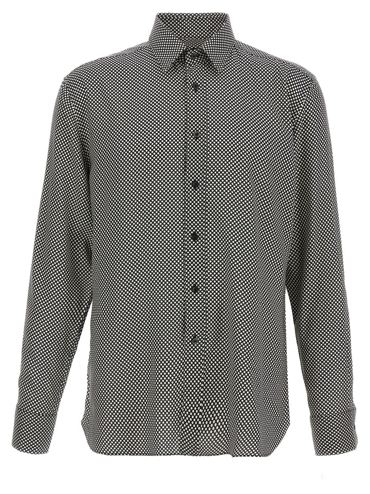 Tom Ford Polka Dot Shirt Shirt and Blouse - White/Black | 8104dea4ccb5ef0f102d087d0200c0e8bc57840d