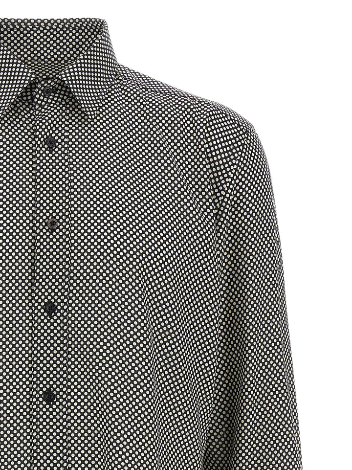 Tom Ford Polka Dot Shirt Shirt and Blouse - White/Black | c3c57f8a33be3243bb8d0d3abaf10d74775372a0