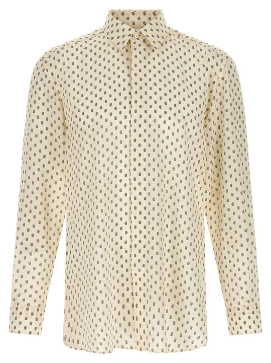 Paisley Print Shirt Shirt And Blouse Beige