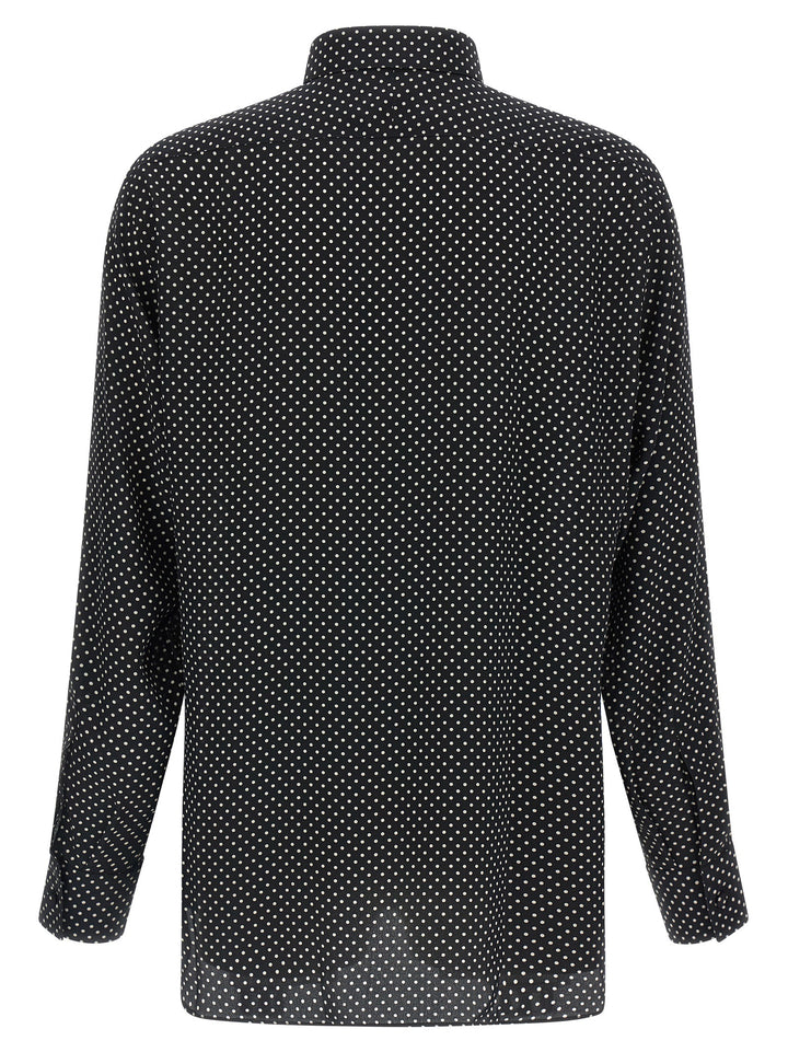 Tom Ford Polka Dot Shirt Shirt and Blouse - White/Black | ca87f1ce5d78db96921648a2812ecc668294d245