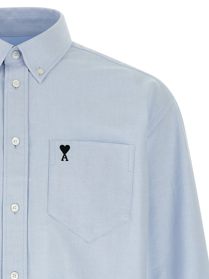 Ami Paris Ami De Coeur Shirt and Blouse - Light Blue | b5290762fee751cedda11b6f9c0d7fa7524a2775
