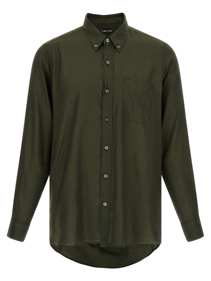 Tom Ford Button-Down Shirt Shirt and Blouse - Green | 28c15cbe18ed73749a0521680dd4d27c0547dfa0