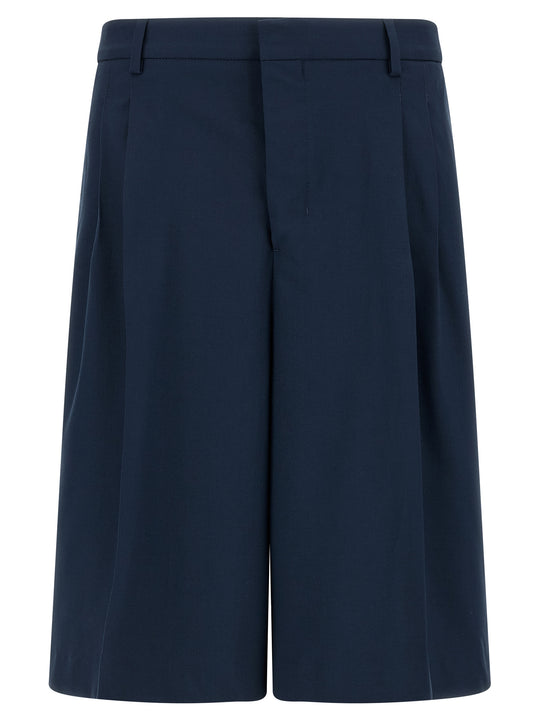 Fresh Wool Bermuda Shorts Bermuda And Short Blue