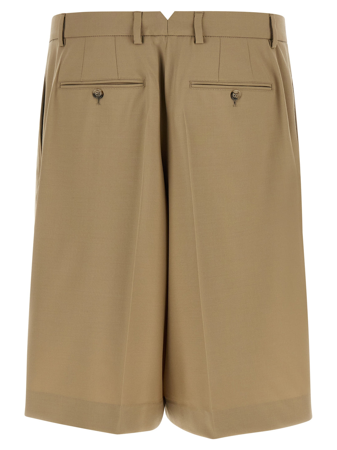 Ami Paris Fresh Wool Bermuda Shorts Bermuda and Short - Beige | 3f8ce4f2c92b56bef735aace8af4dc6e5d2b41b5