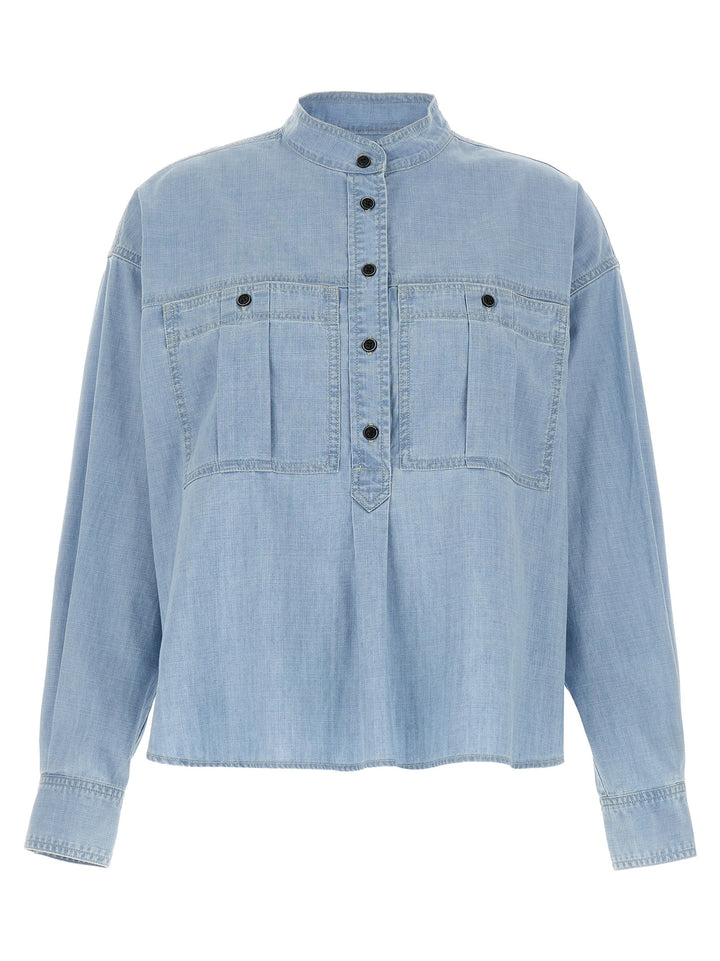 Marant Etoile Vero Shirt and Blouse - Light Blue | b0238d4e0fc4511a2a1634acc1c4fd7a2ce06c02