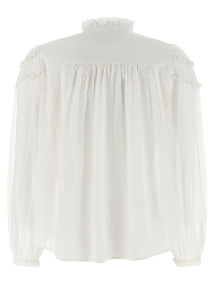 Marant Etoile Christa Shirt and Blouse - White | 24c679aaff78c2c09c990a610c95bbde6a0a137a