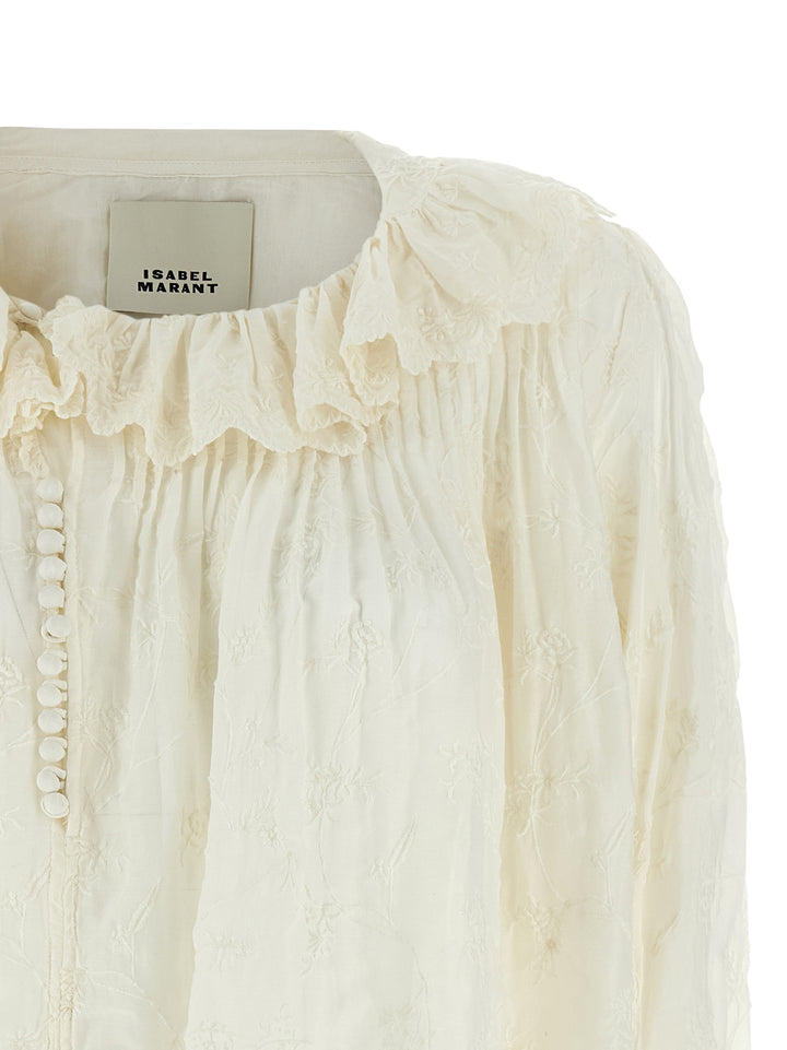 Isabel Marant Zelly Tops - White | 63b50a3d49f4307f6aa41fba2950446e15974a24