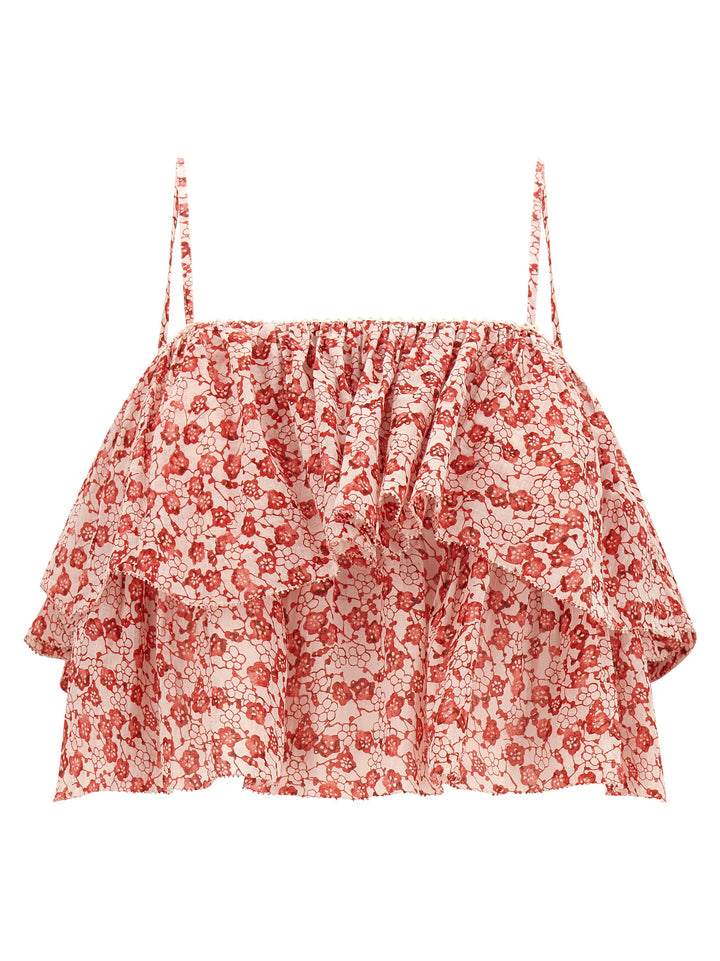 Marant Etoile Erisa Tops - Red | ead505808d859391f5a9ee2553533e197f2d5587