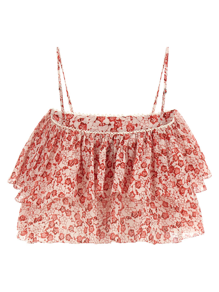 Marant Etoile Erisa Tops - Red | 3b8de2523135434c8a73c520c97e50c3770d2ad0