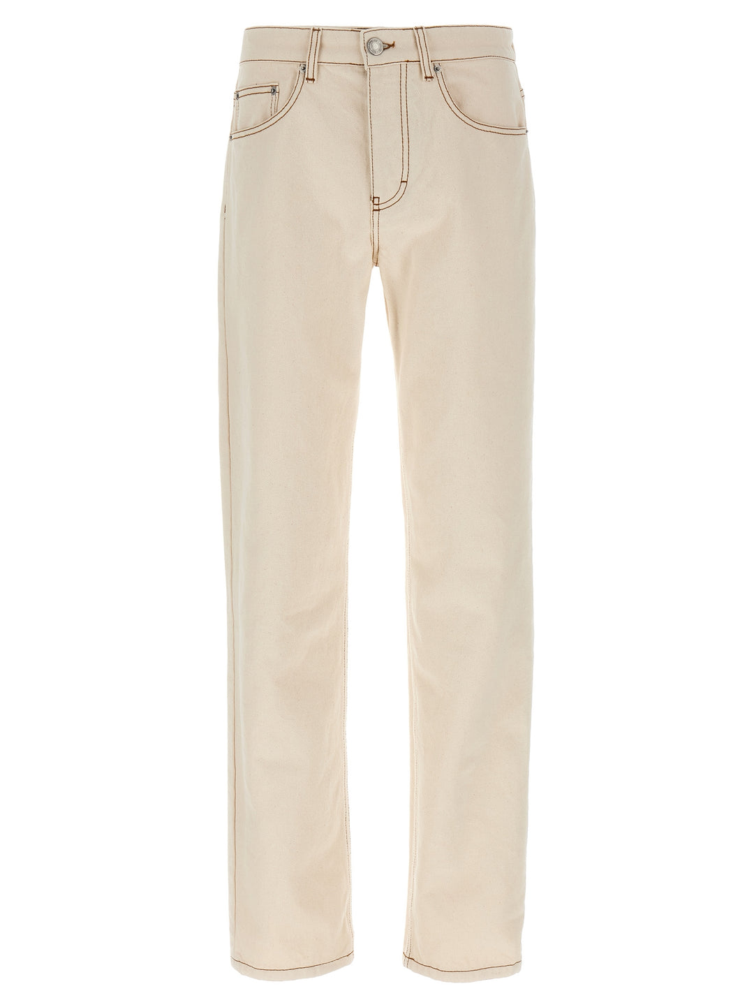 Ami Paris Garment-Dyed Jeans - Beige | 56277c84789b5cad59dc0022cddbcfc0cedc1b13