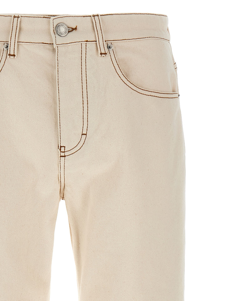 Ami Paris Garment-Dyed Jeans - Beige | ea6fcf9282ec5e95963c27af403ebbb04ea06731