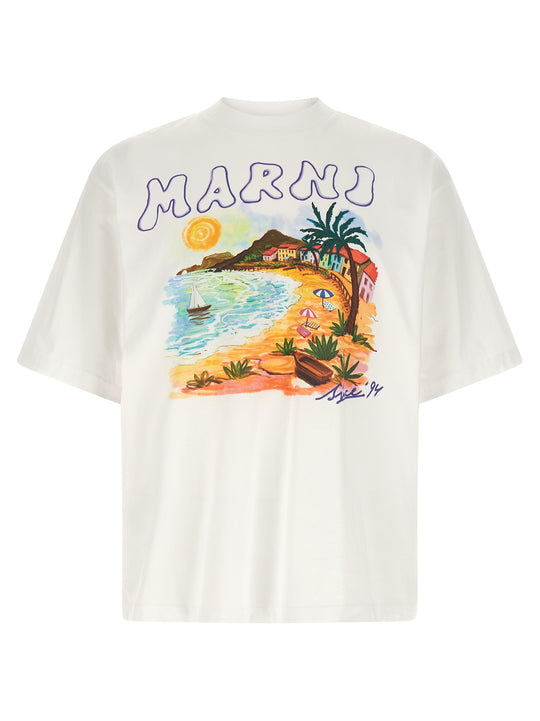 Marni Beach Since T-Shirt White