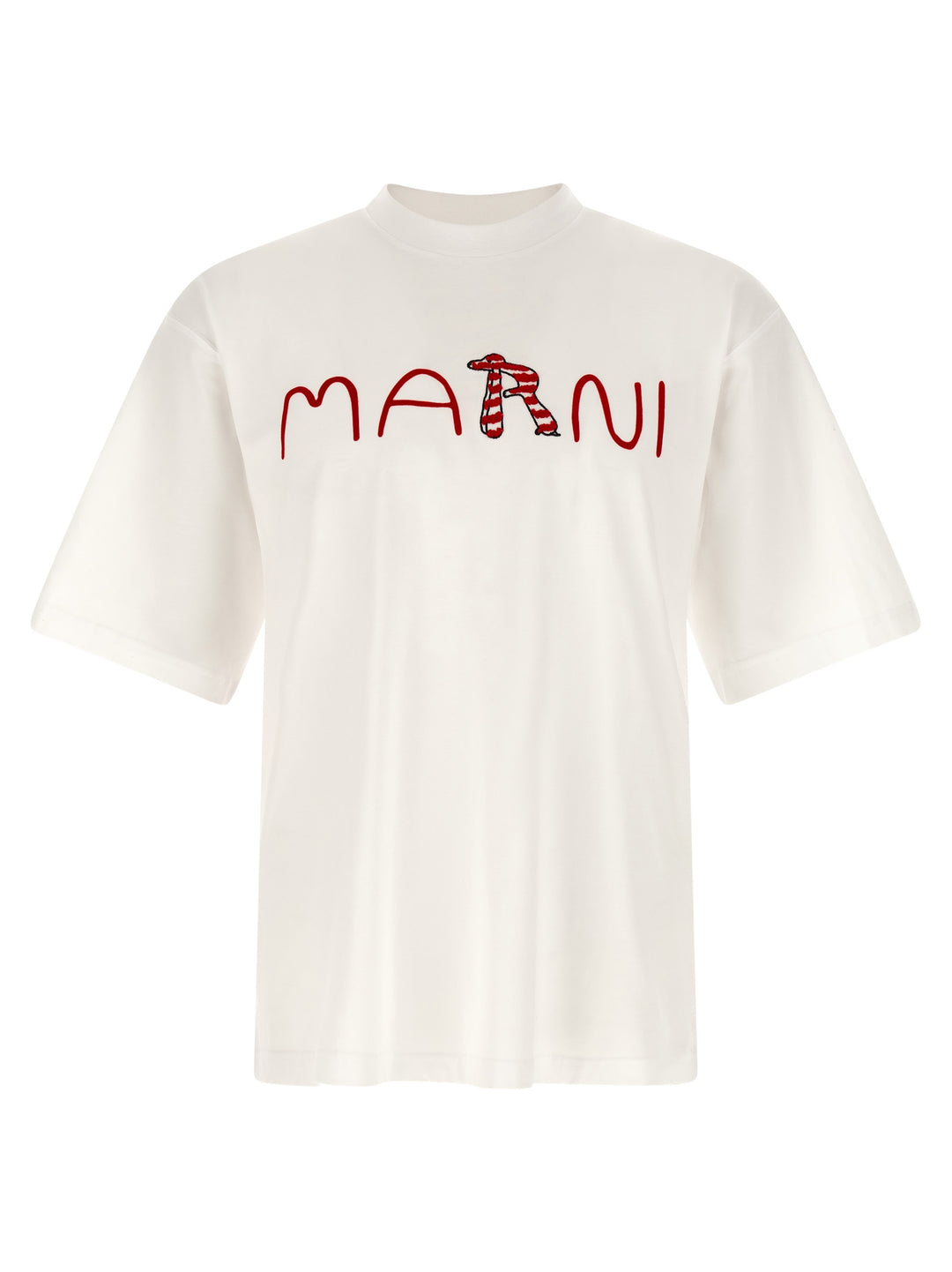 Marni Logo T-shirt - White | 71641fbe8dc92443dec5a181ba506fae84c3df8d