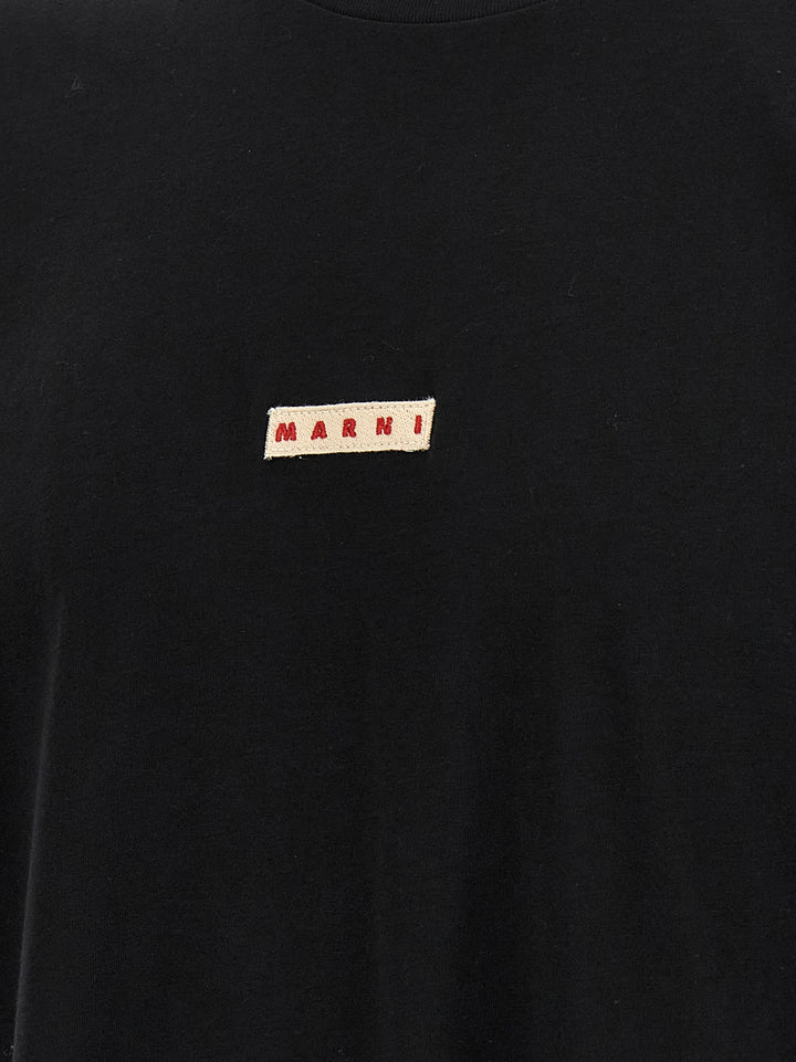 Marni Logo Patch T-shirt - Black | 700dcd4c6939490f488e5b7b7e545cdf7d72d8d2