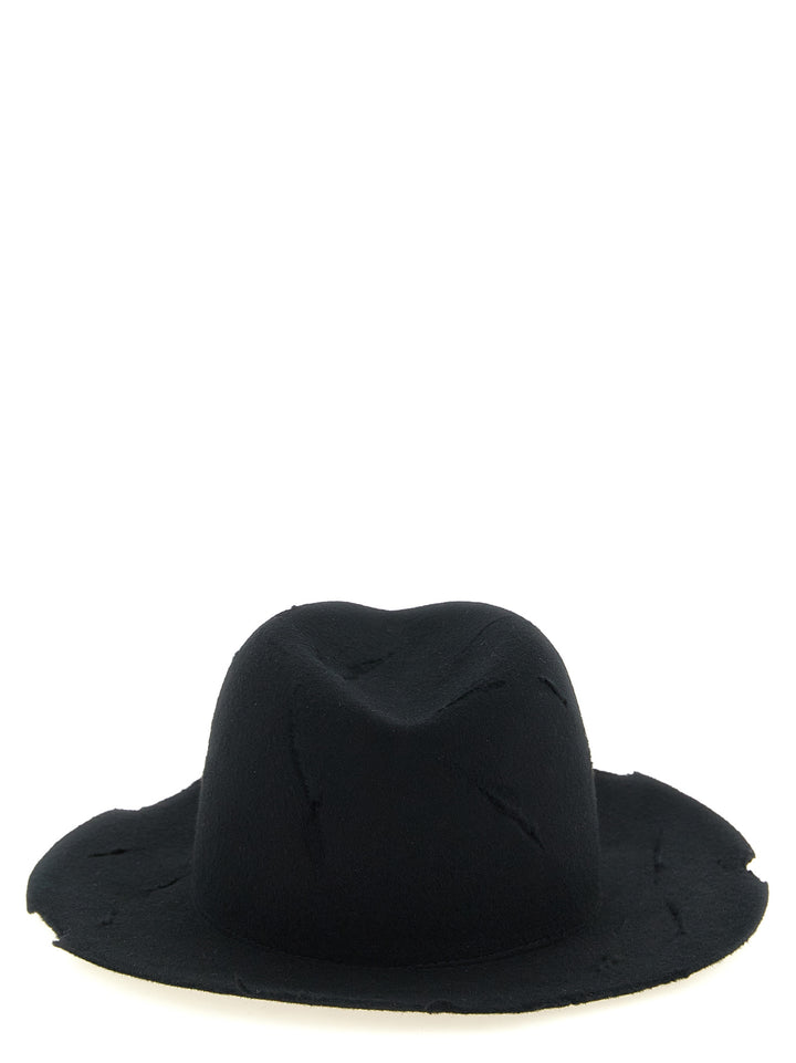 Yohji Yamamoto Cut-Out Hat Hats - Black | cc8e5fe9c6a07d8a63d42d76057f9e04fb64d12e