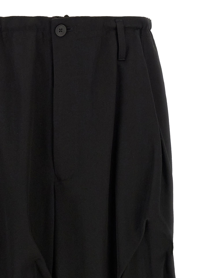 Yohji Yamamoto Tuck Pants - Black | f4a4076efbbb36621d67973456df3150dcc55b82