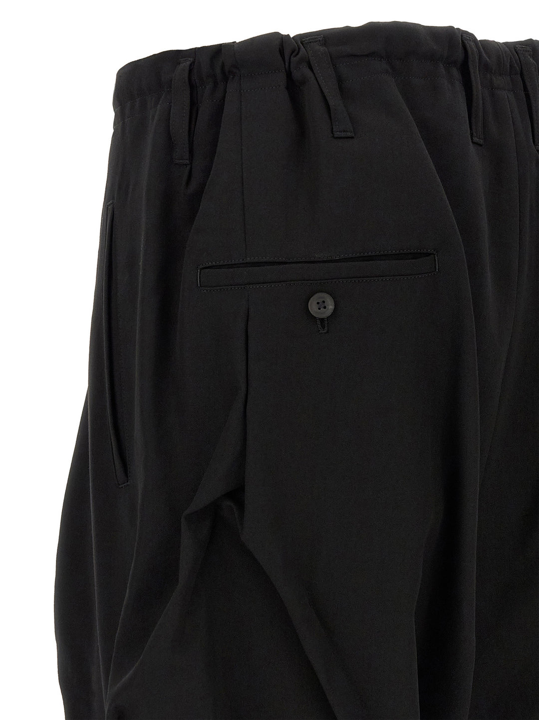 Yohji Yamamoto Tuck Pants - Black | 35579d3ea80c7769e547794489915d70193a73be